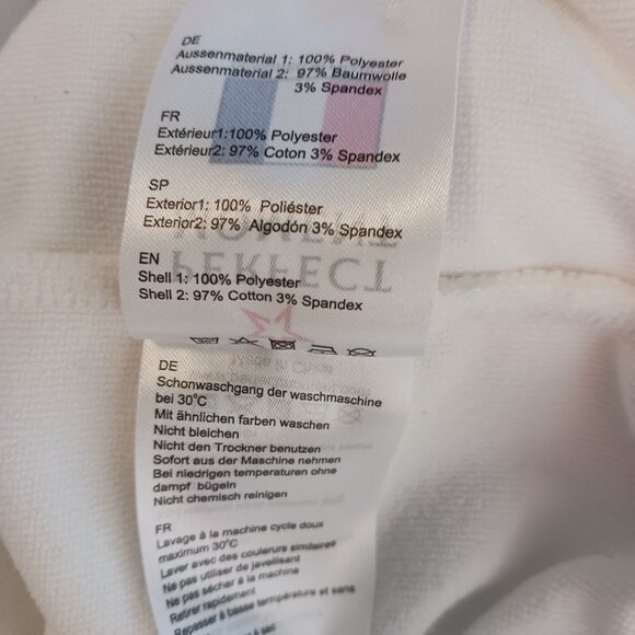 Perfect Moment, Ski Wear, XL "Misty" Sweatshirt, White Terry, Relaxed Silhouette - Picture 11 of 12